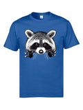 Little Dork Raccoon Print T Shirt