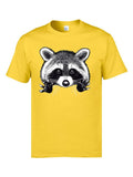 Little Dork Raccoon Print T Shirt