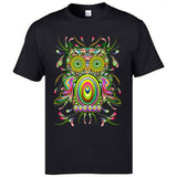 Owl Psychedelic Art T shirt