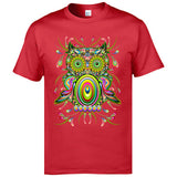 Owl Psychedelic Art T shirt